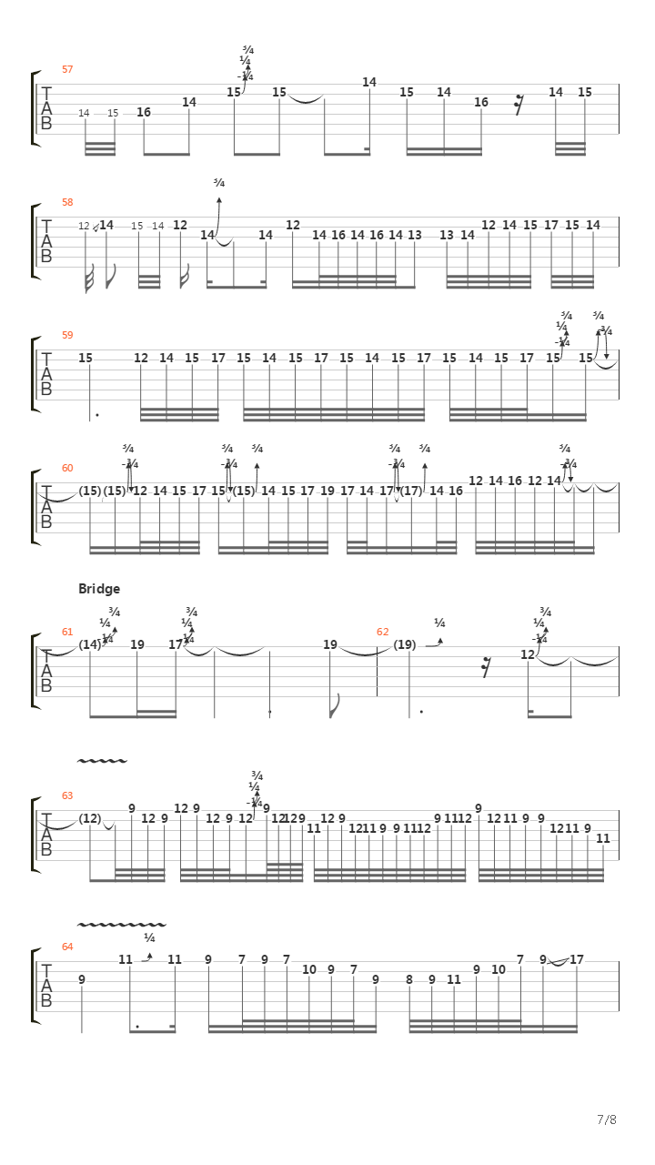 Undertow吉他谱