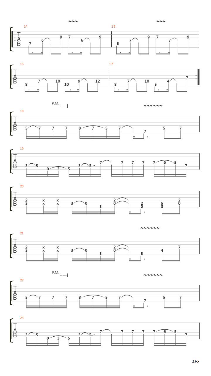 Train Of Consequences吉他谱