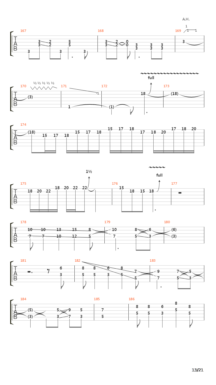 Burn吉他谱