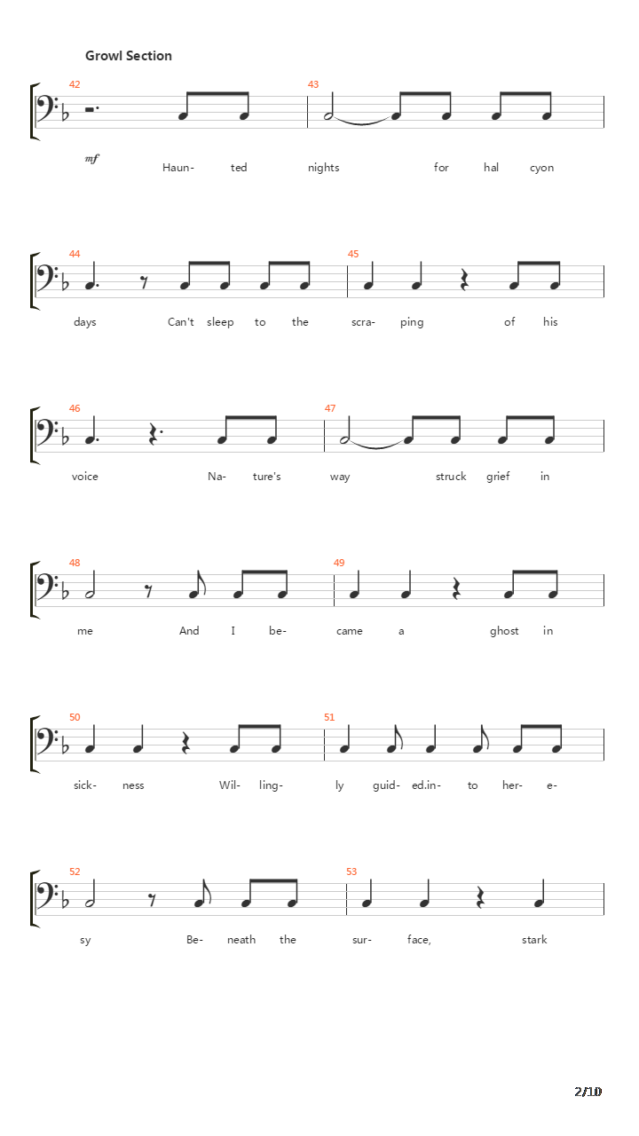 Beneath The Mire吉他谱