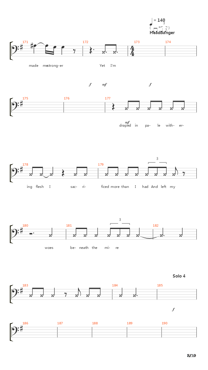 Beneath The Mire吉他谱