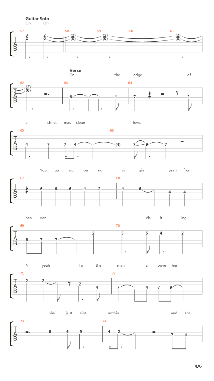 Deep吉他谱