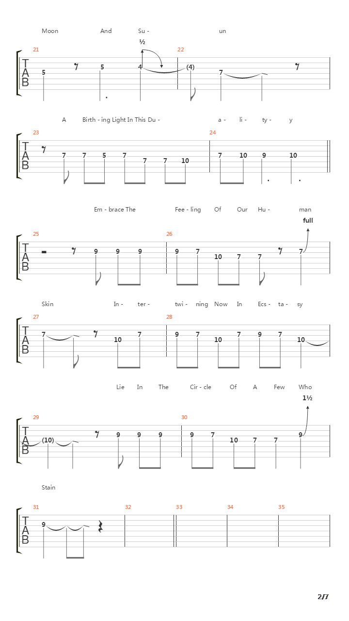 A Black Minute吉他谱