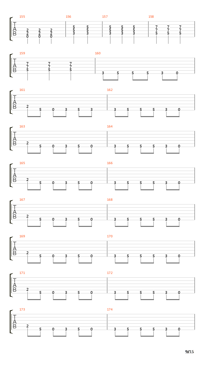 Zero Visibility吉他谱