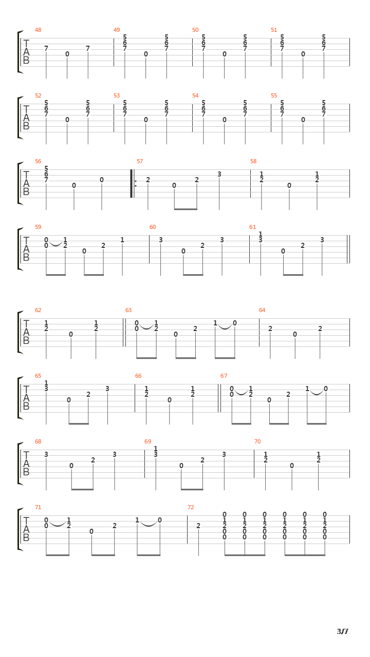 La Salle Des Pas Perdus吉他谱