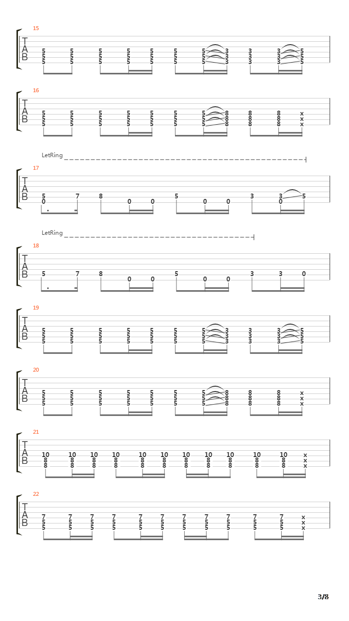 Turn Around吉他谱