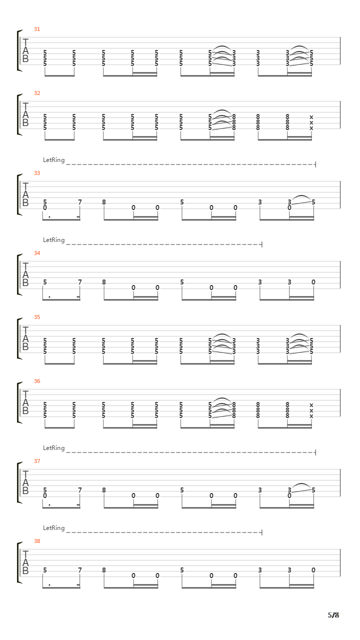 Turn Around吉他谱