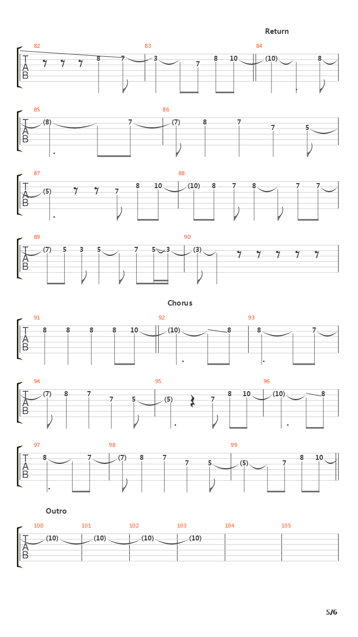 Avalon吉他谱