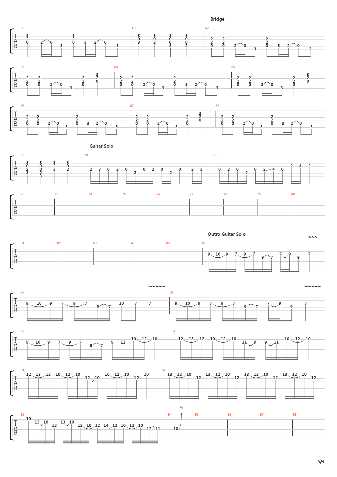 Avalon吉他谱