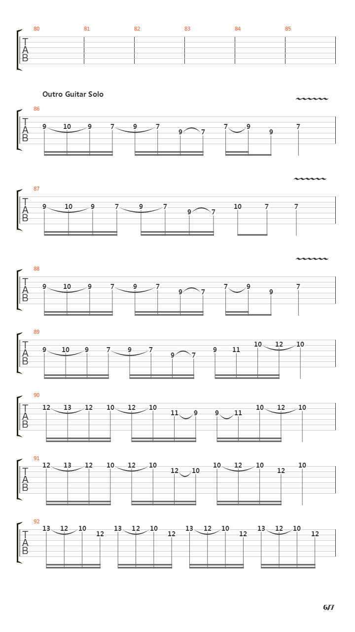 Avalon吉他谱