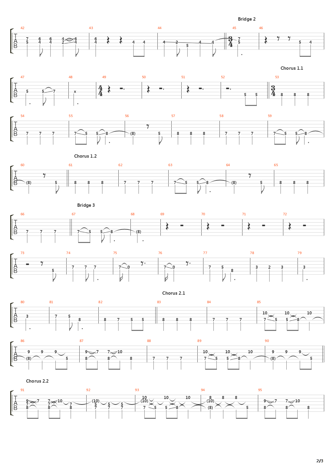 Vermilion Part 2吉他谱