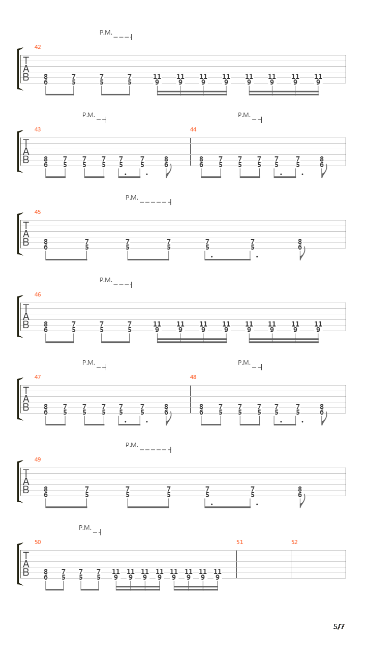 Porrada吉他谱