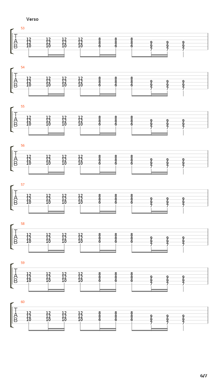 Porrada吉他谱