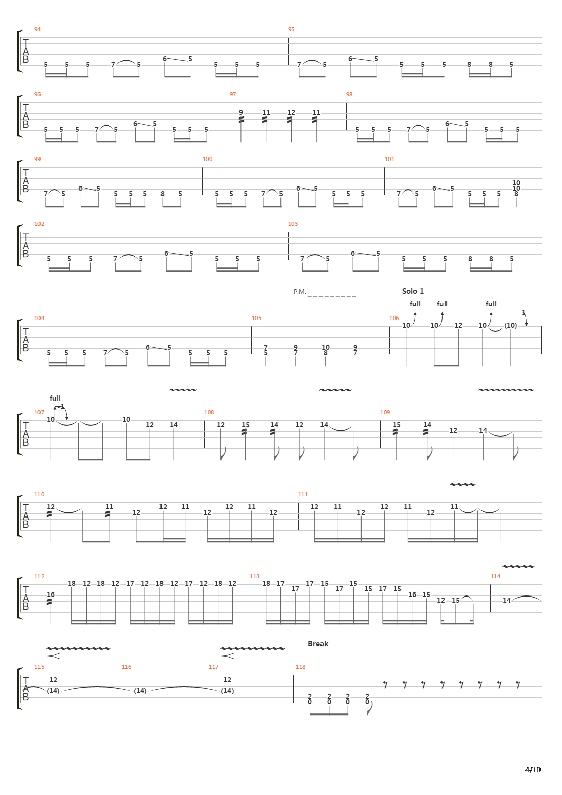 The Formation Of Damnation吉他谱