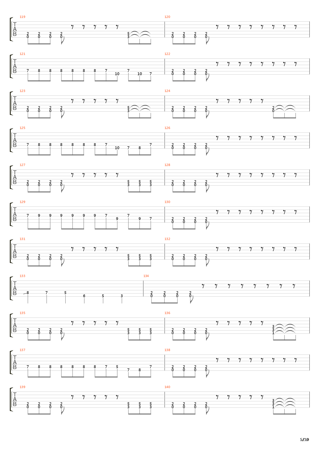 The Formation Of Damnation吉他谱