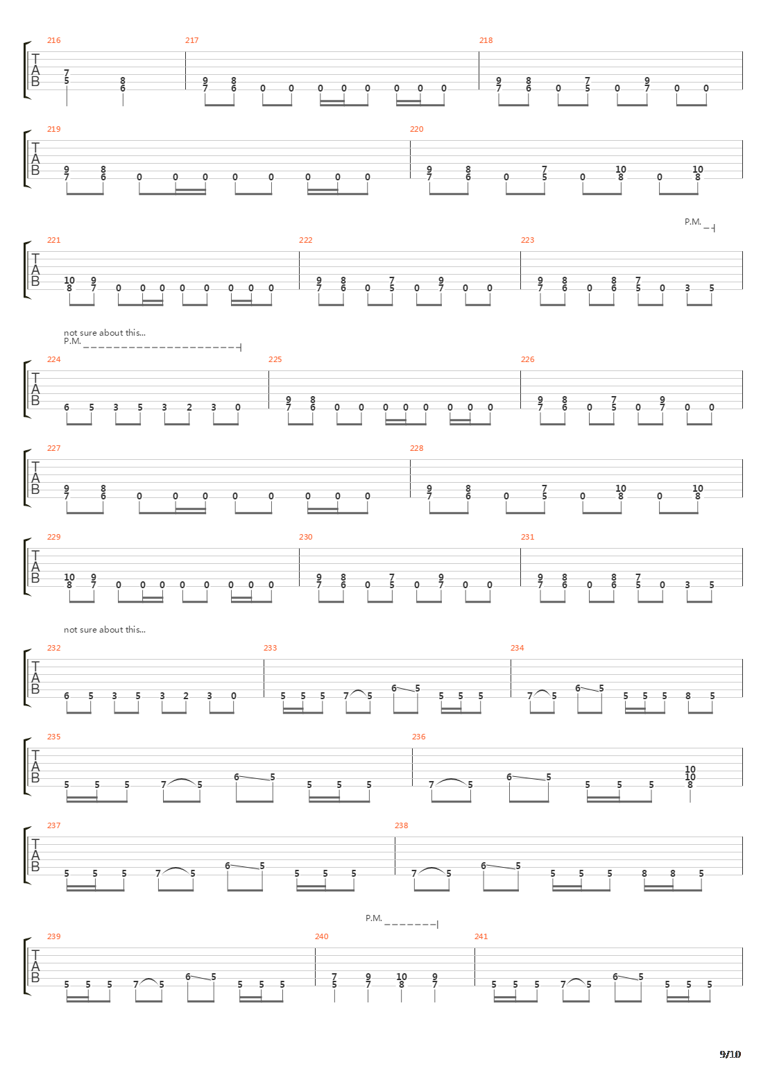 The Formation Of Damnation吉他谱