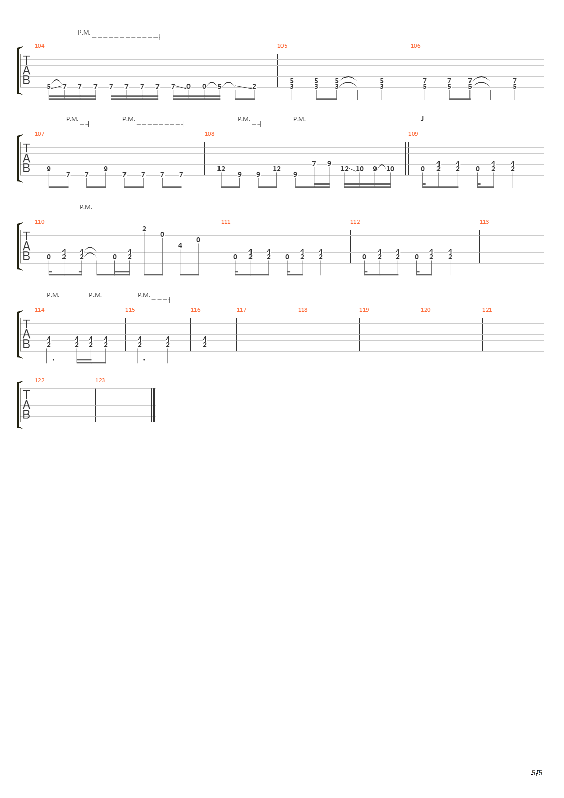 The Final吉他谱