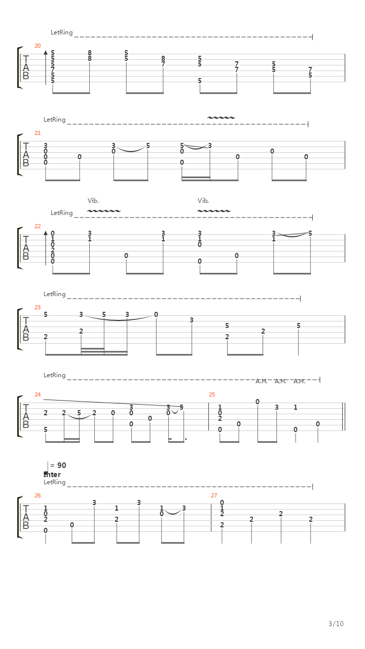 小天改编《荷塘月色》曲谱奉上~吉他谱