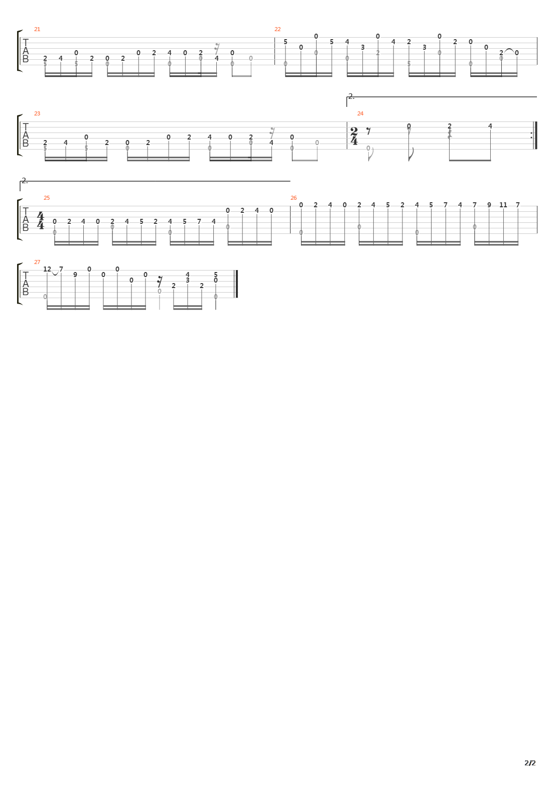 Blackberry Blossom吉他谱