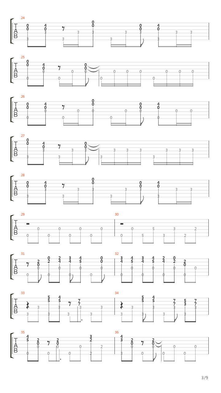 Level 5吉他谱