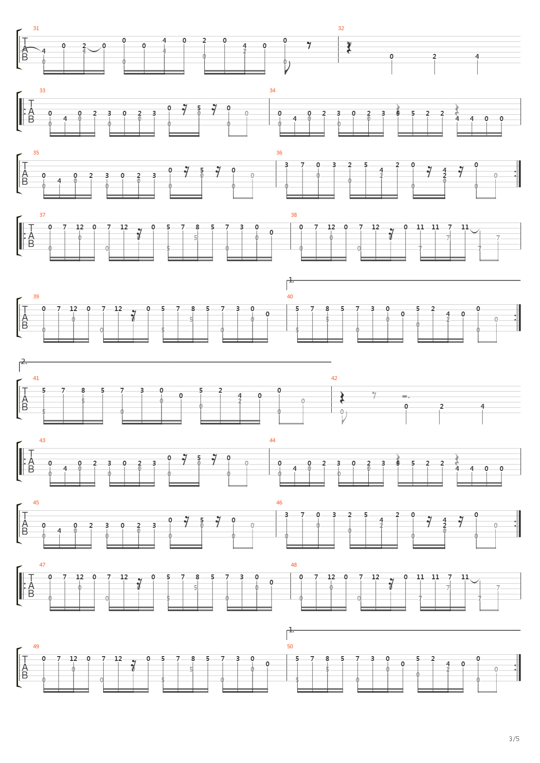 Orange吉他谱