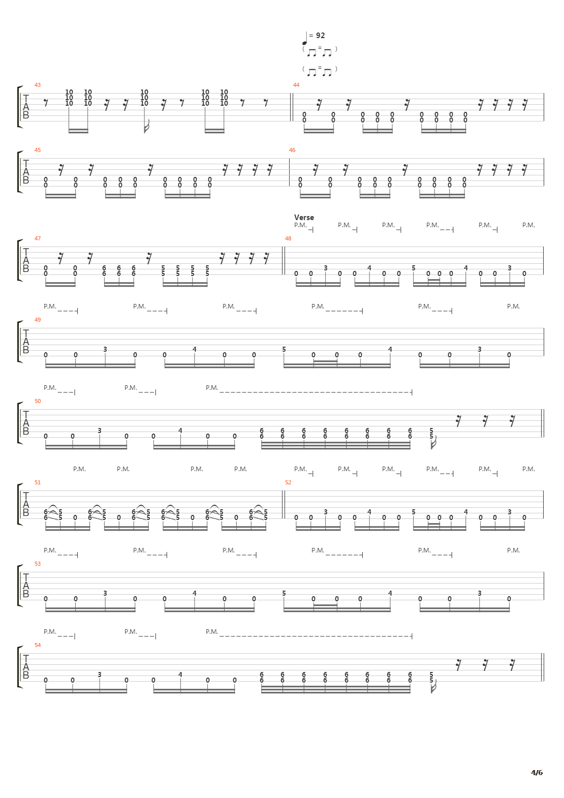 4の歌(4 No Uta)吉他谱