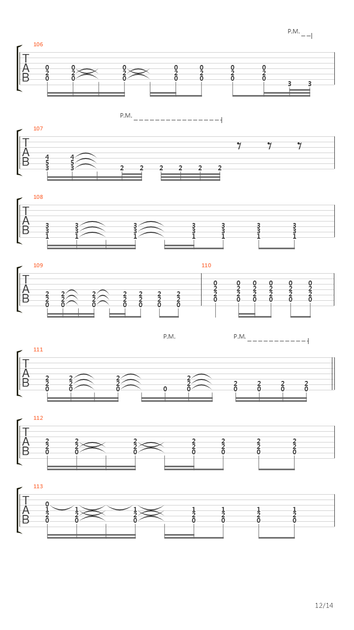 悪夢の輪舞曲(Akumu No Rinbukyoku)吉他谱