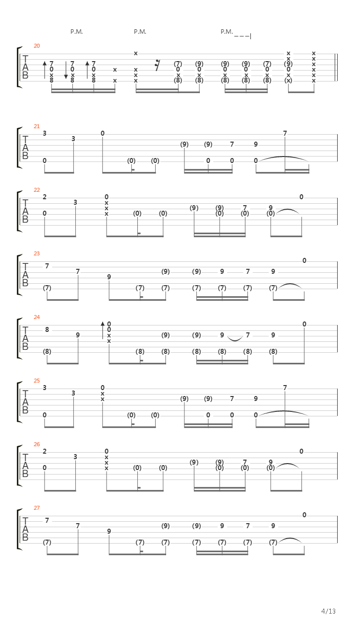 Can't Stop (RHCP)吉他谱