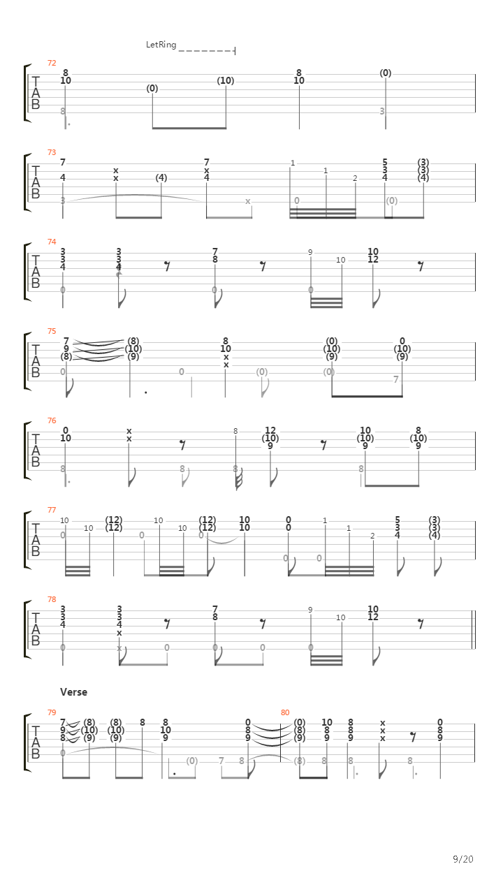 Fade To Black吉他谱