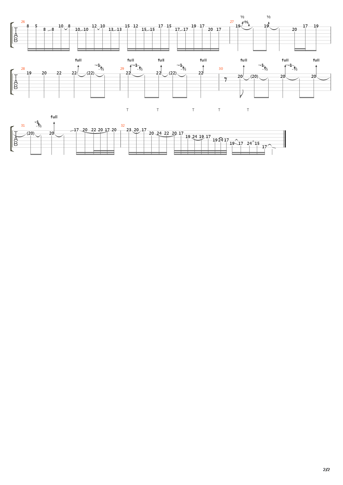 Horizons吉他谱