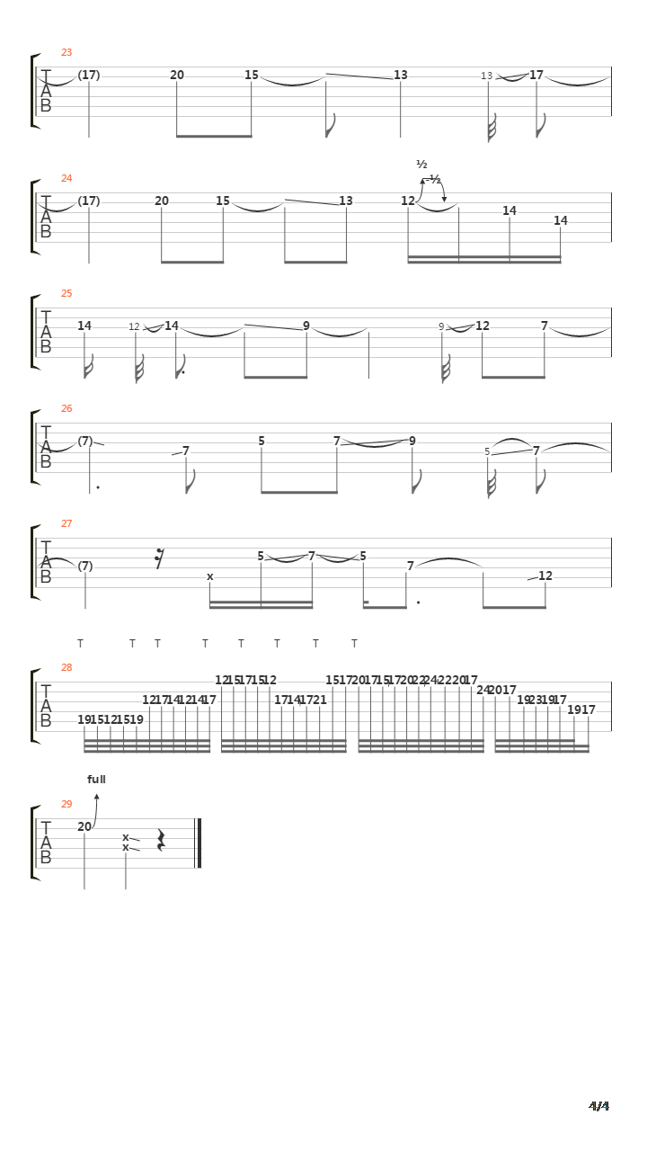 Sixth Sense吉他谱