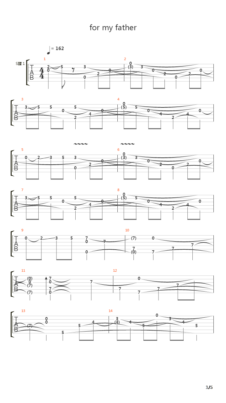 For My Father吉他谱