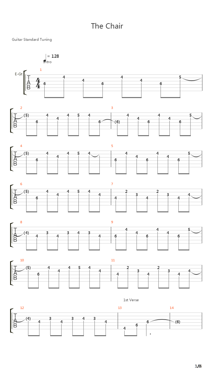 The Chair吉他谱