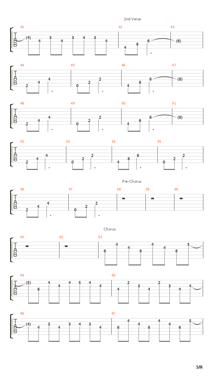 The Chair吉他谱