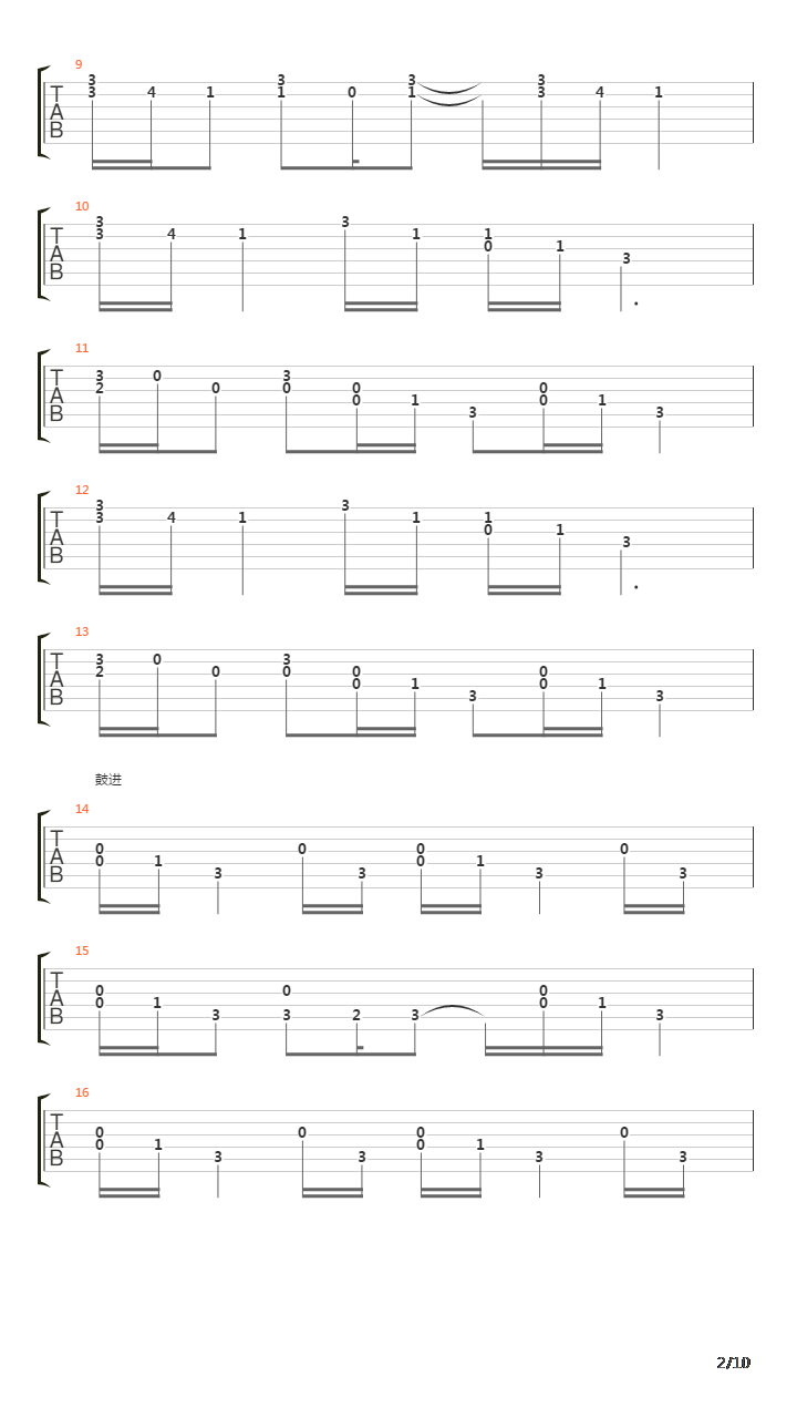 Croatian Rhapsody(克罗地亚狂想曲)吉他谱