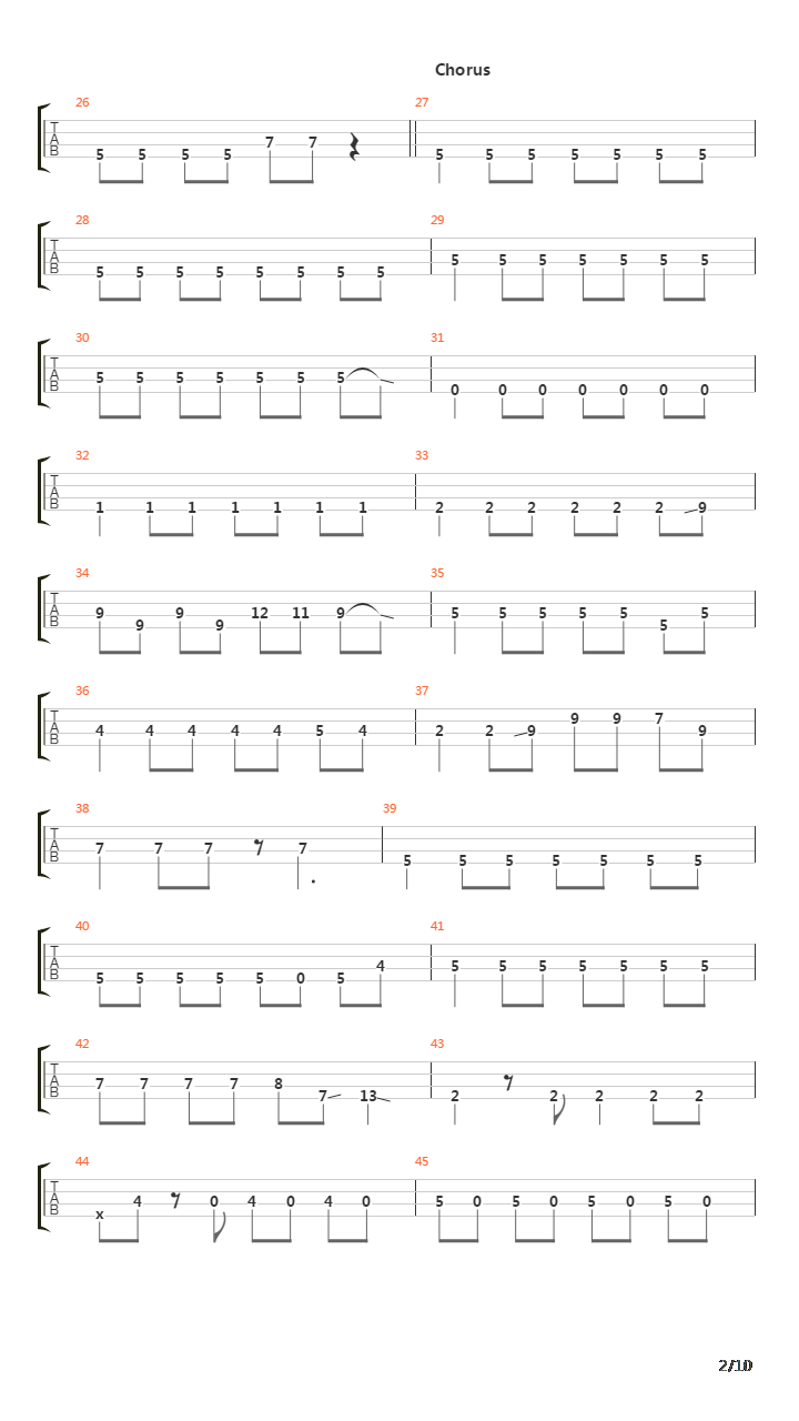 border(TV动画《凭物语》片尾曲)吉他谱