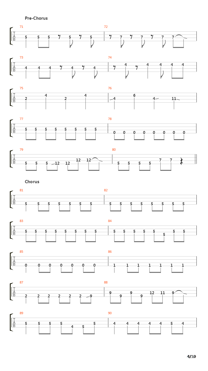 border(TV动画《凭物语》片尾曲)吉他谱