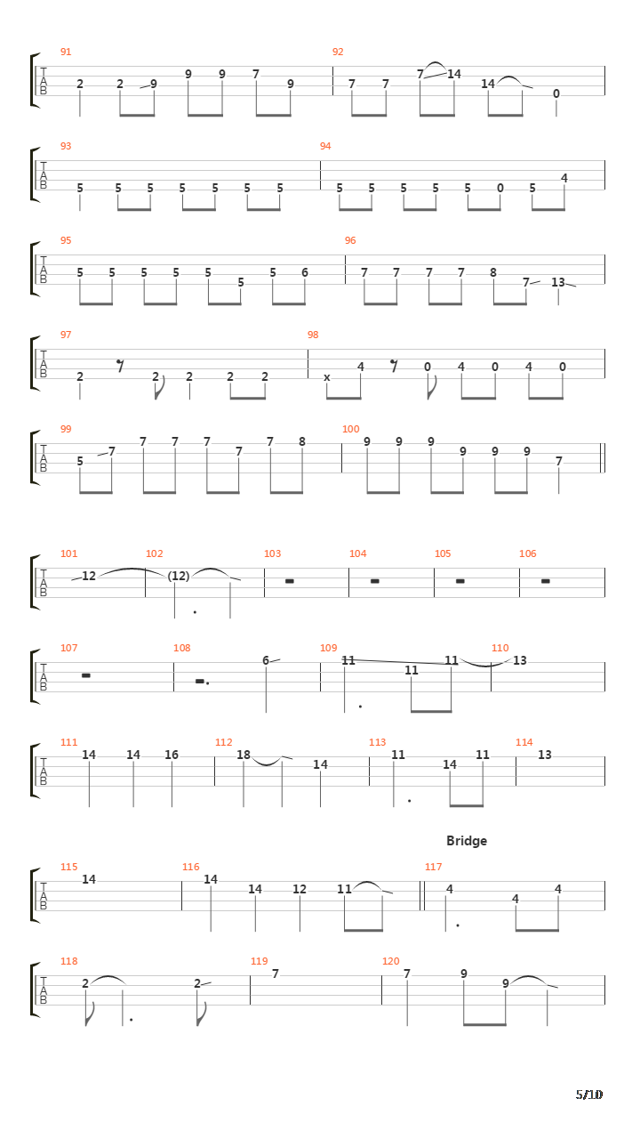 border(TV动画《凭物语》片尾曲)吉他谱