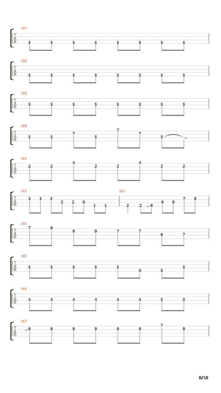 border(TV动画《凭物语》片尾曲)吉他谱