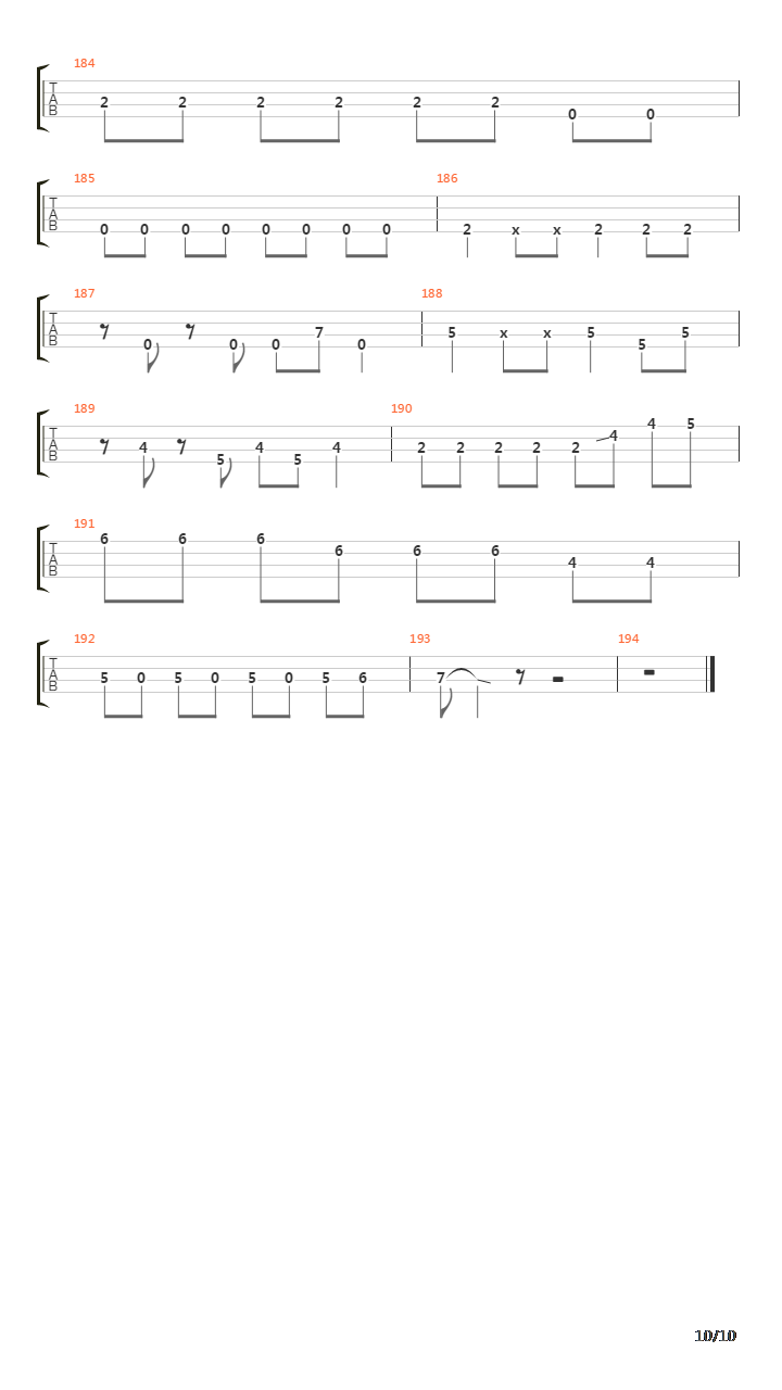 border(TV动画《凭物语》片尾曲)吉他谱