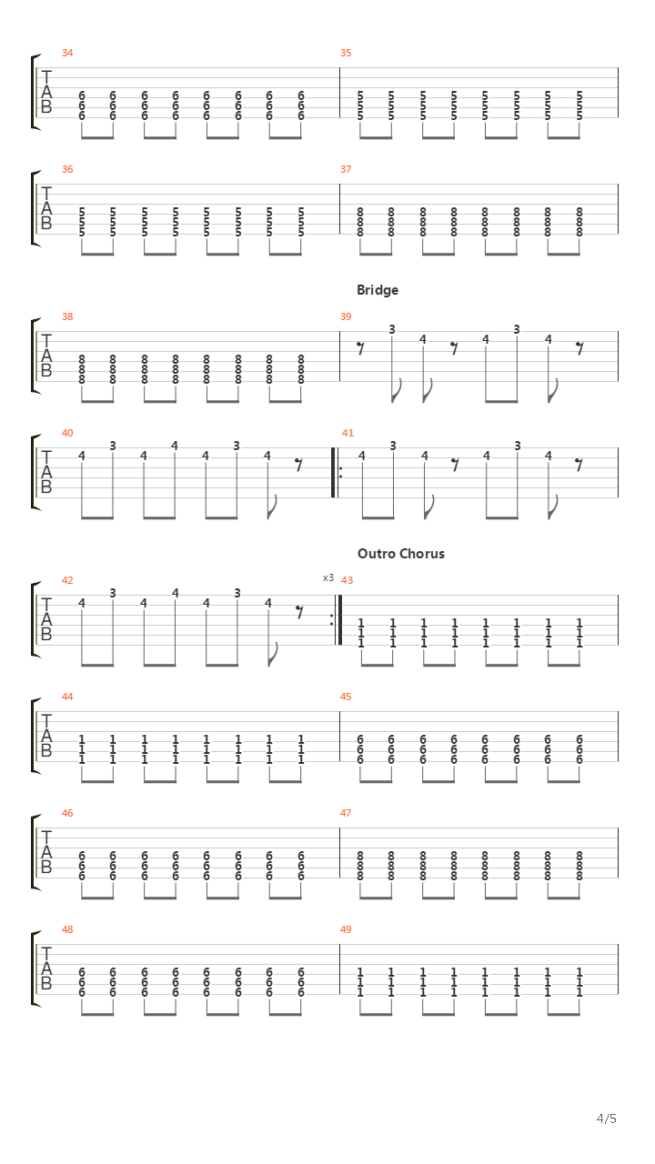 Dont Stop吉他谱