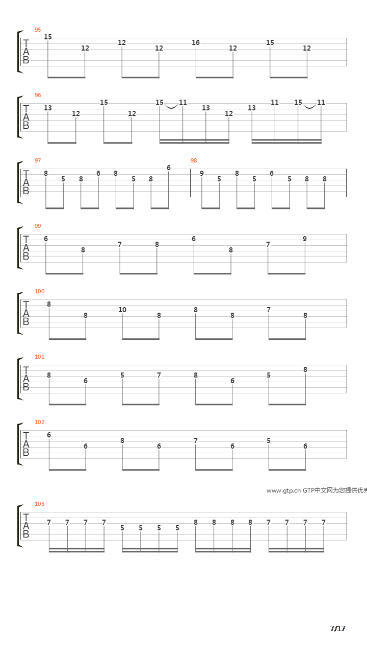 Croatian Rhapsody（克罗地亚狂想曲）吉他谱