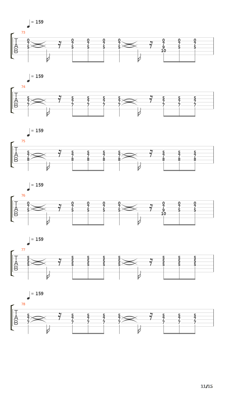 Cordell吉他谱