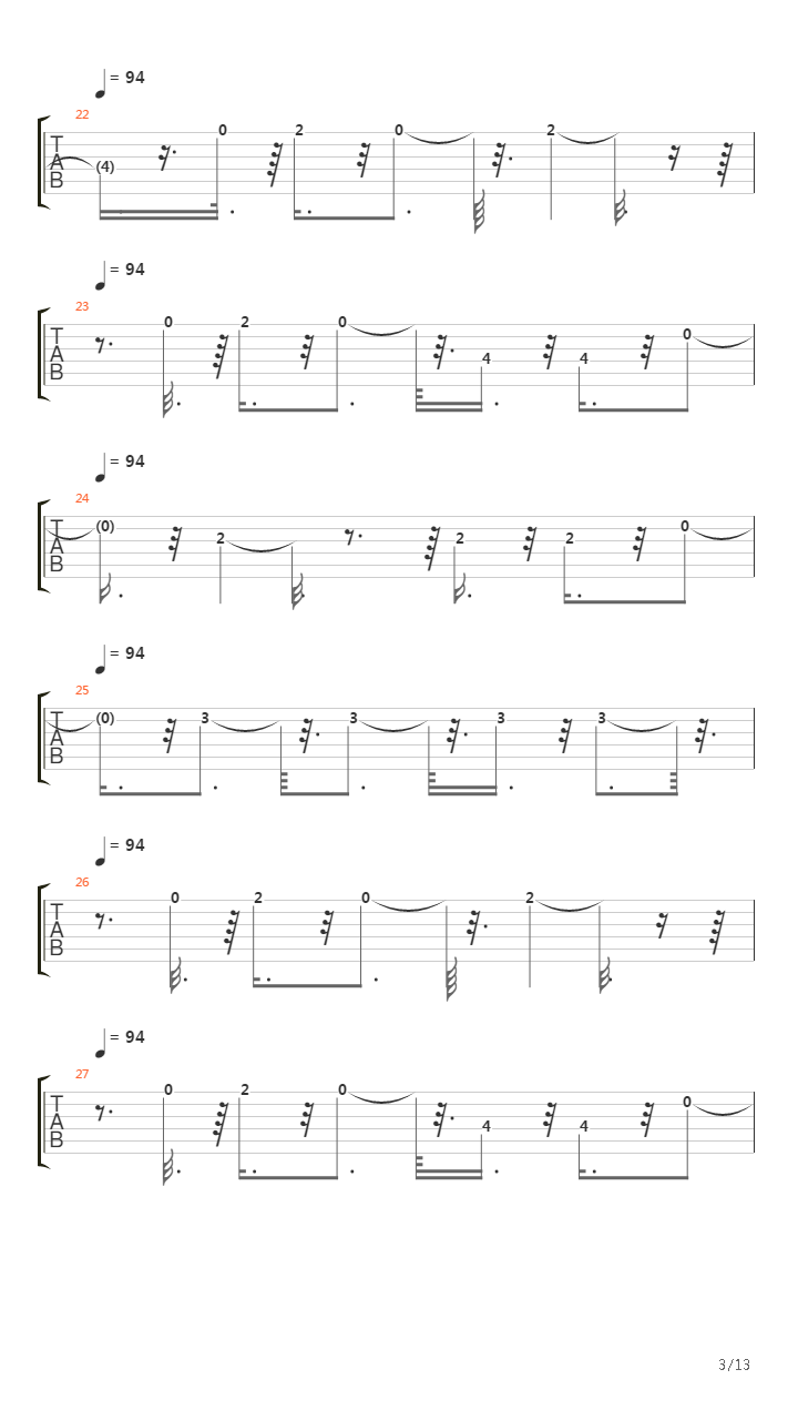 Ode To My Family吉他谱