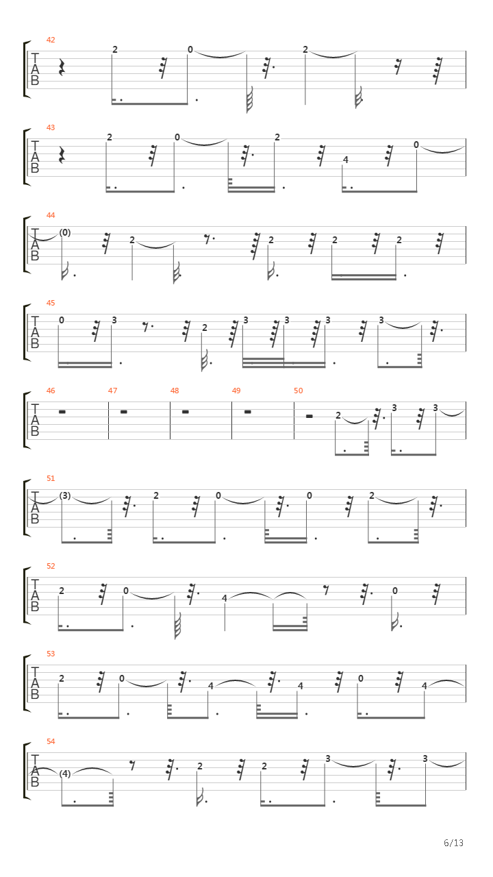 Ode To My Family吉他谱