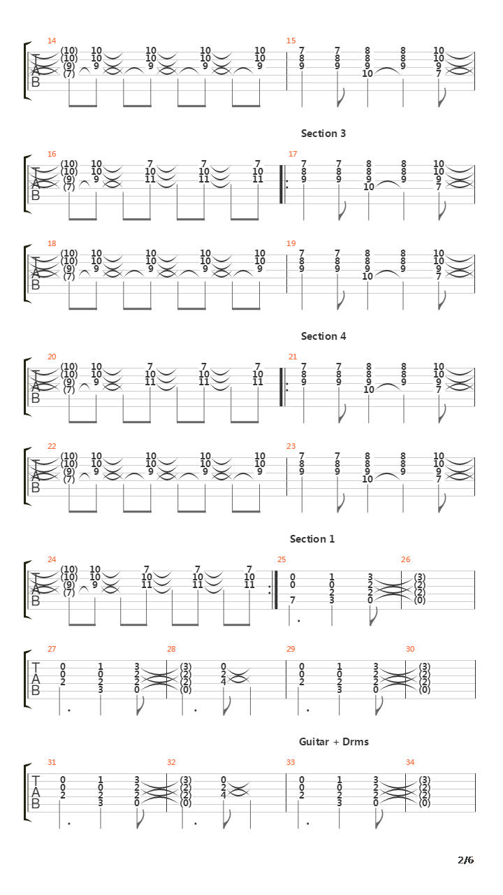 Saeglópur吉他谱