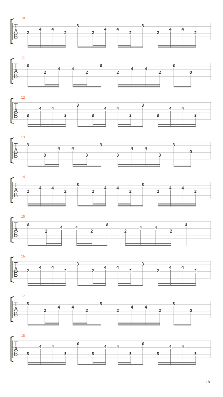 Metronome吉他谱