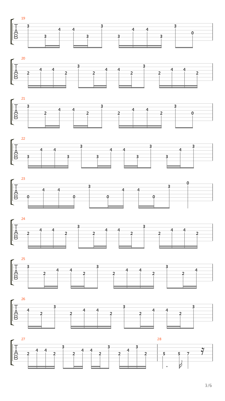 Metronome吉他谱