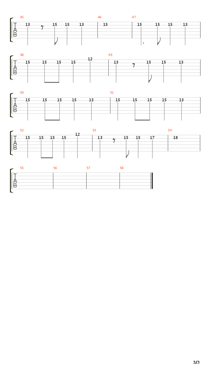 Numb吉他谱