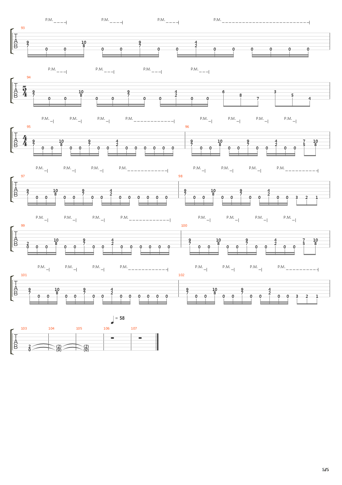 The Abyss吉他谱